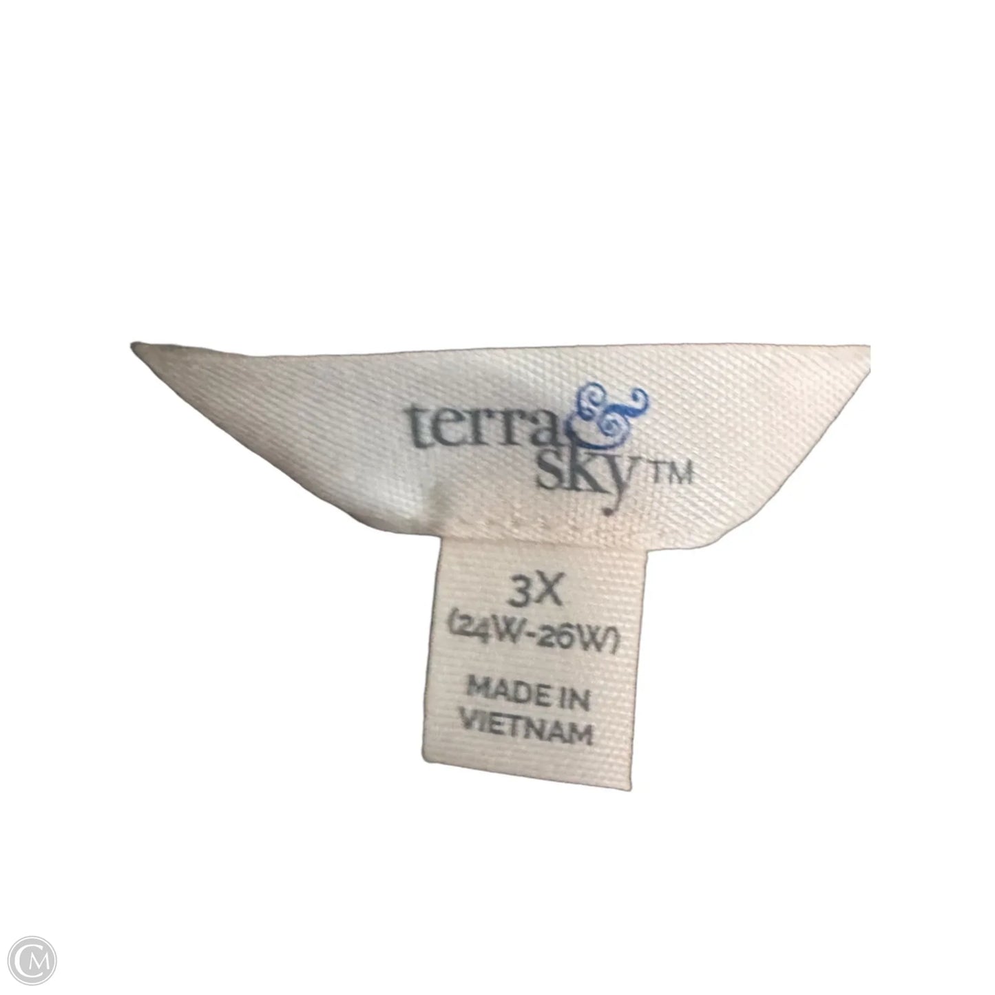 Coat Other By Terra & Sky In Green & Tan, Size: 3x