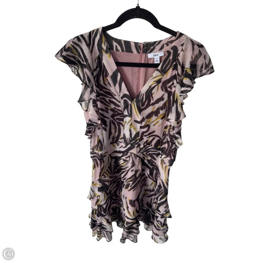 Dress Casual Short By Bar Iii In Brown & Pink, Size: M