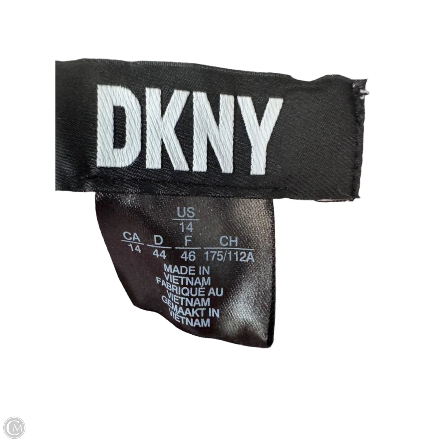 Dress Party Midi By Dkny In Purple & White, Size: L