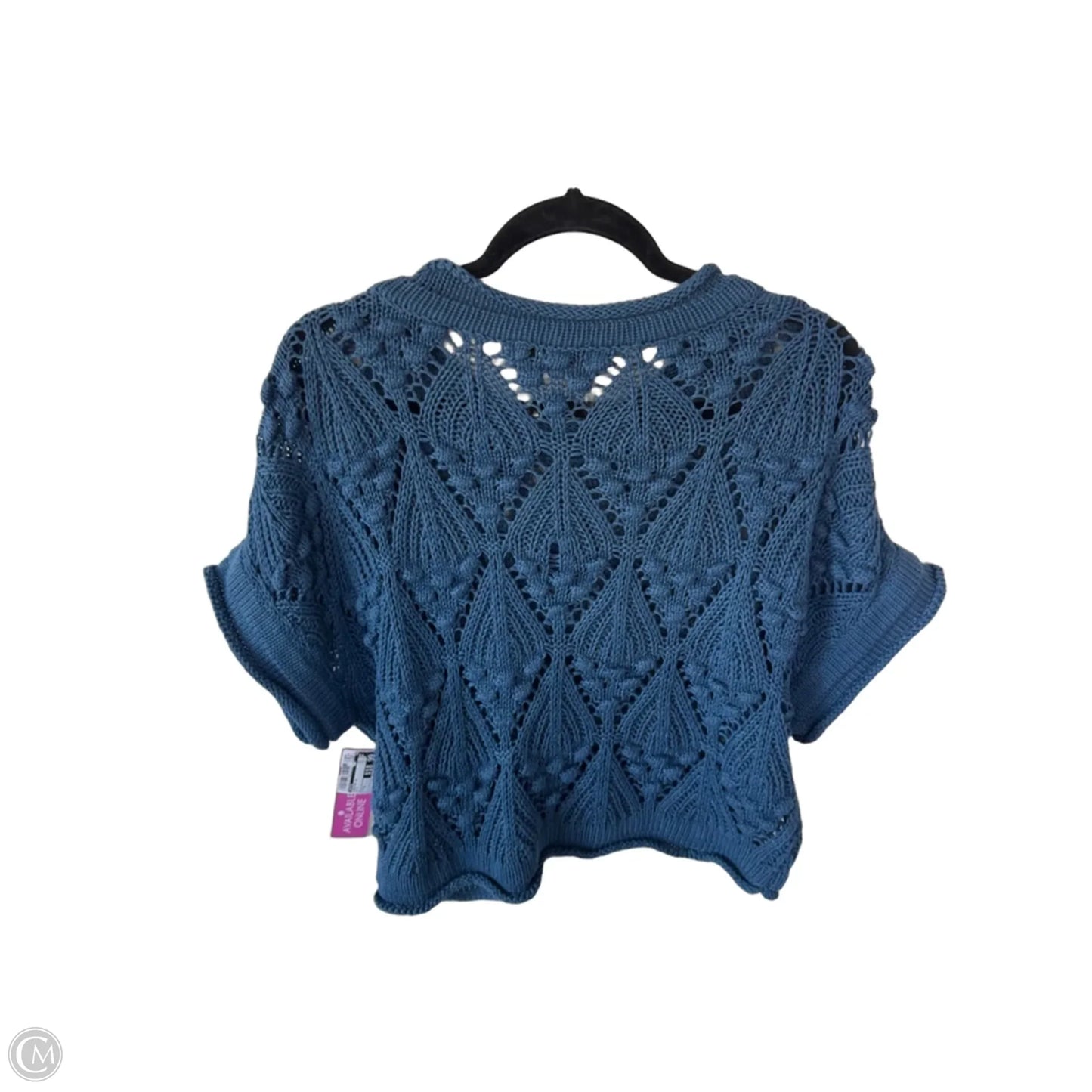 Sweater Short Sleeve By Hyfve In Blue, Size: S