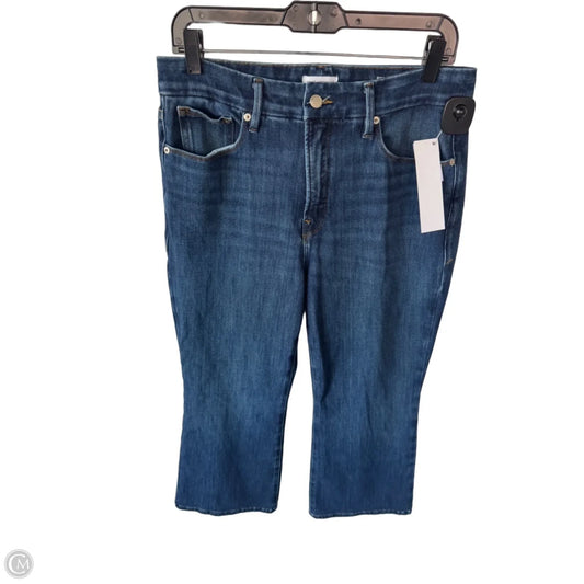 Jeans Boot Cut By Good American In Blue Denim, Size: 14