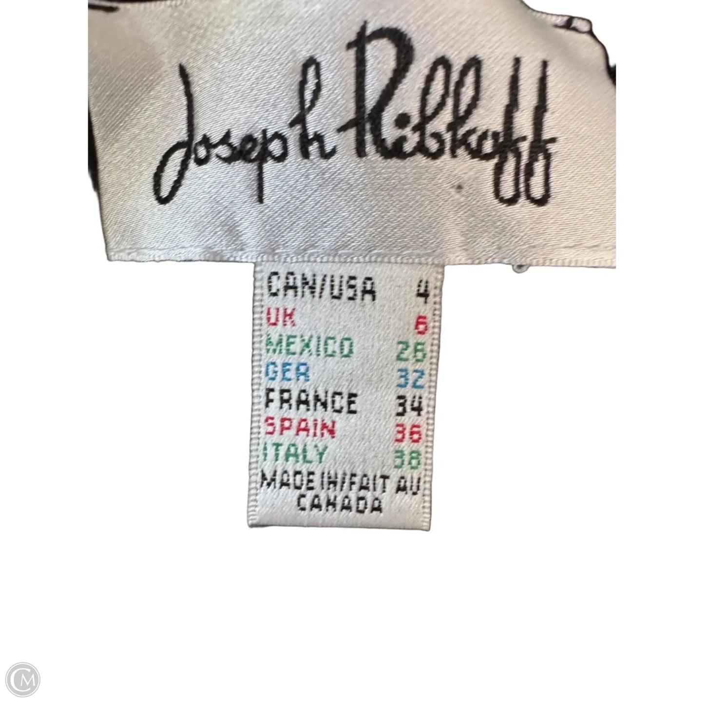 Dress Casual Short By Joseph Ribkoff In Black & Tan, Size: S