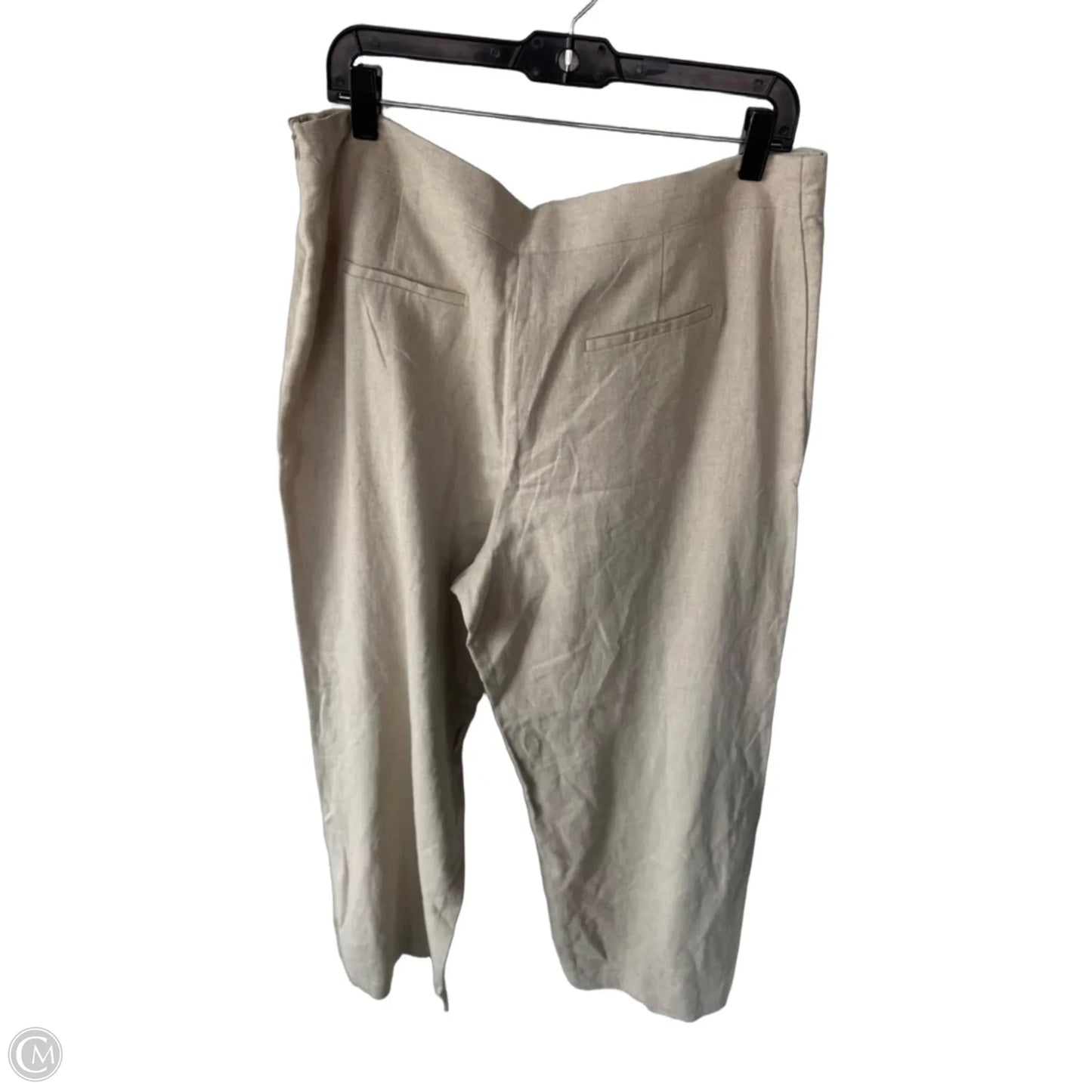 Pants Linen By Zara In Tan, Size: 16