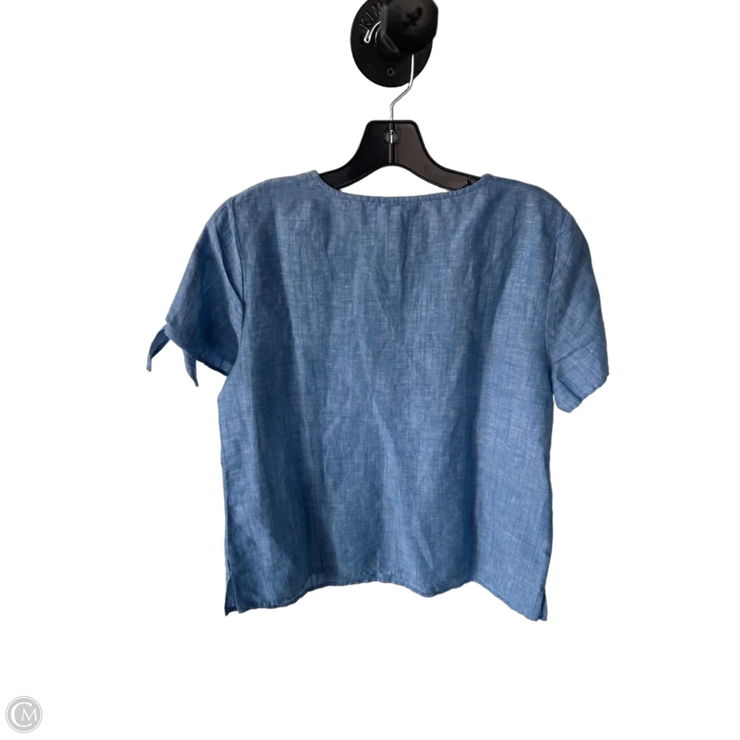 Top Short Sleeve By Talbots In Blue & Orange, Size: Mp