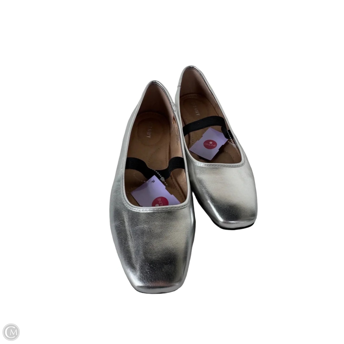 Shoes Flats By Old Navy In Silver, Size: 8