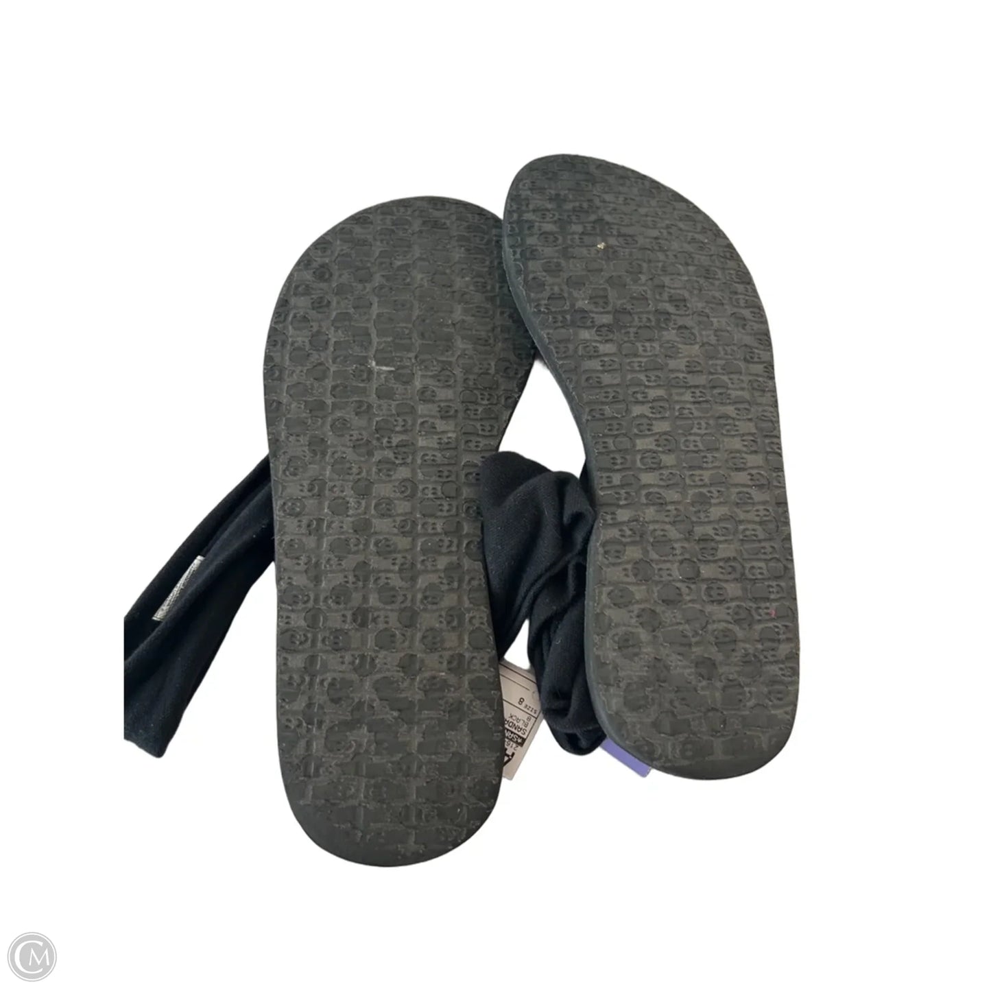 Sandals Flip Flops By Sanuk In Black, Size: 8