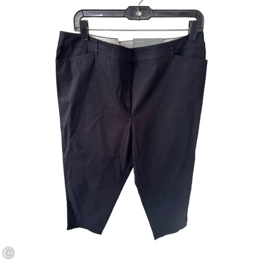 Pants Cropped By Talbots In Black, Size: 14