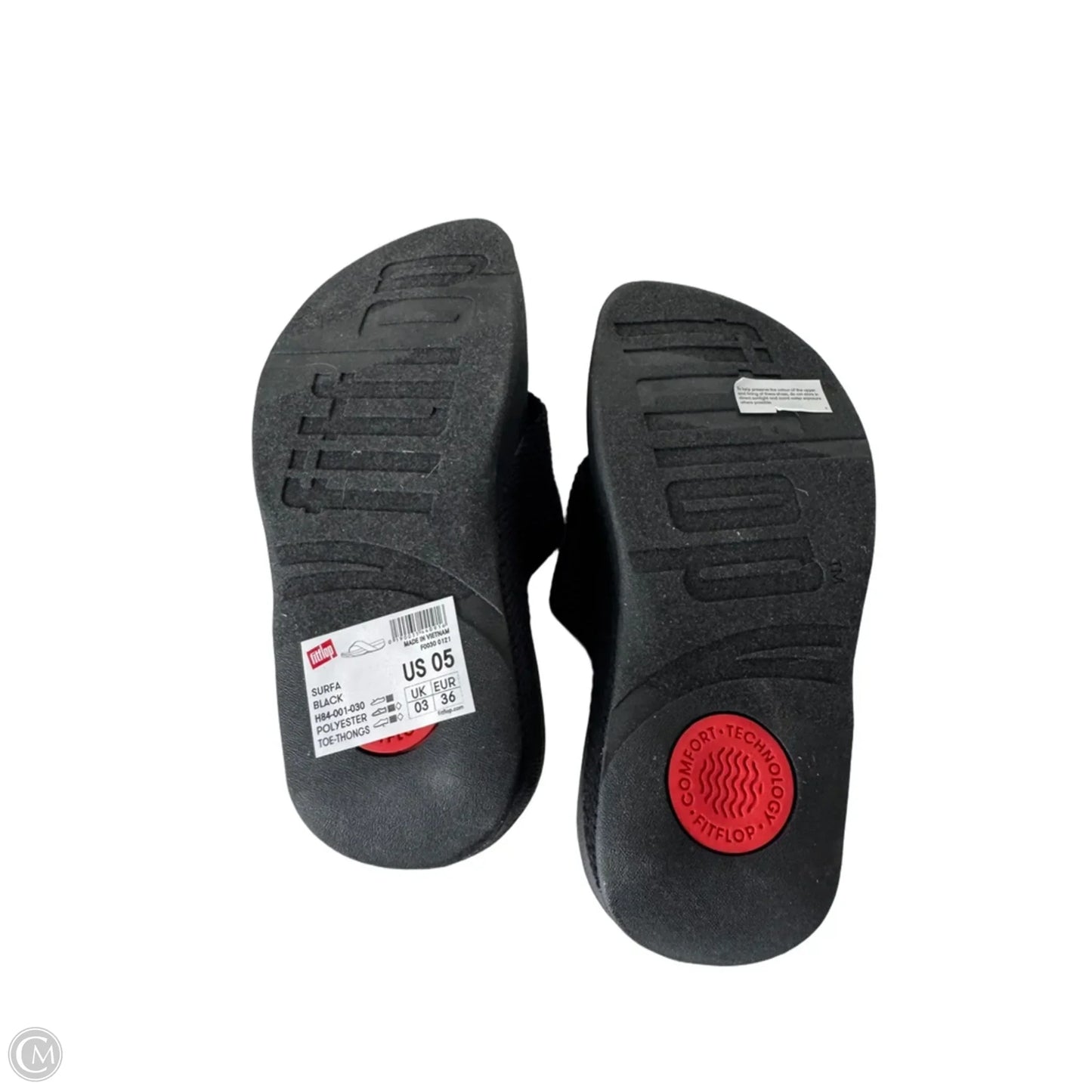 Sandals Flip Flops By Fitflop In Black, Size: 5