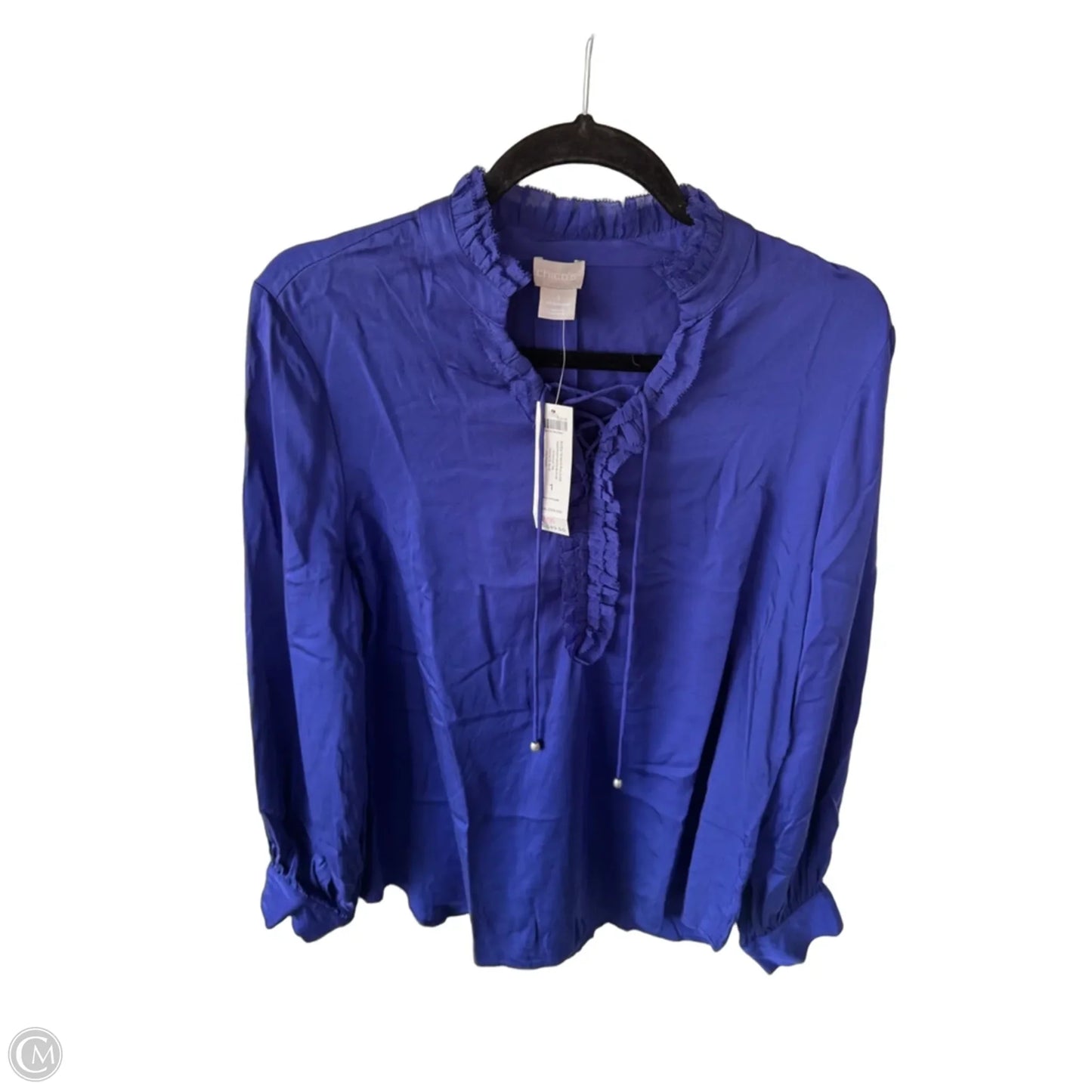 Top Long Sleeve By Chicos In Purple, Size: M