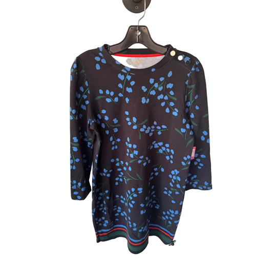 Dress Designer By Kate Spade In Black & Blue, Size: S