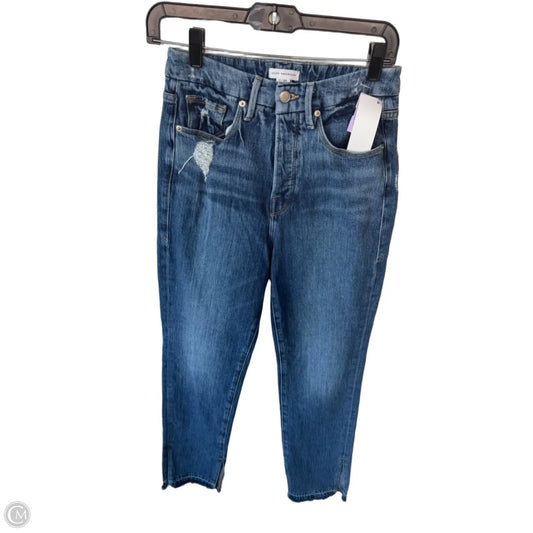 Jeans Straight By Good American In Blue Denim, Size: 0