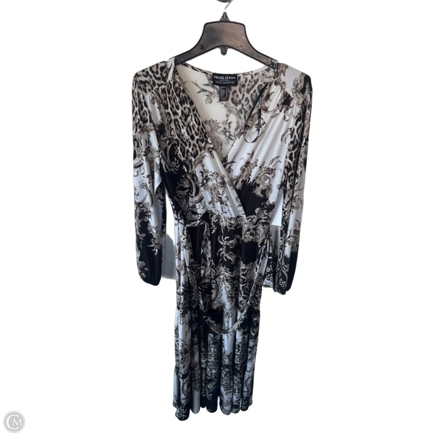 Dress Casual Maxi By Frank Lyman In Black & Cream, Size: M