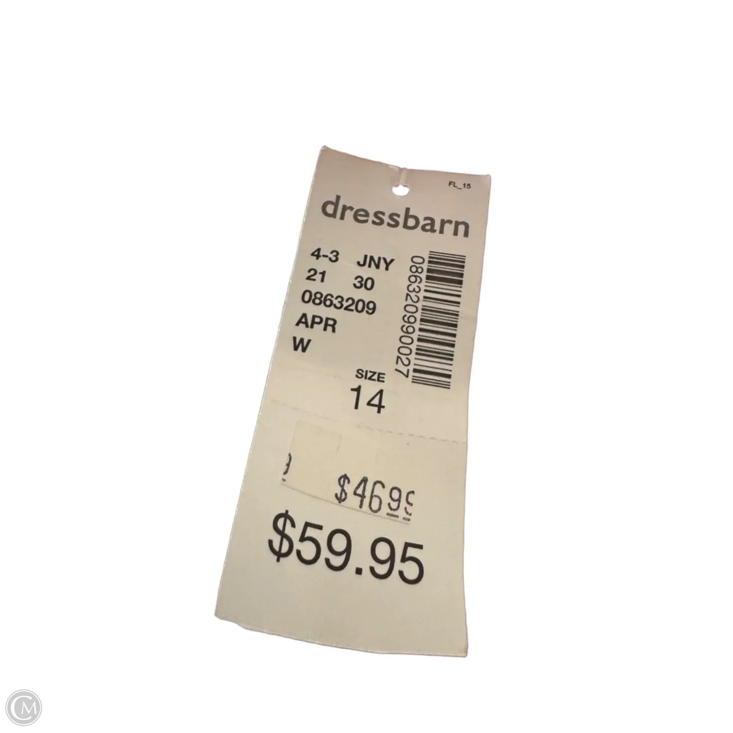 Dress Work By Jones Studio In Black & Green, Size: L