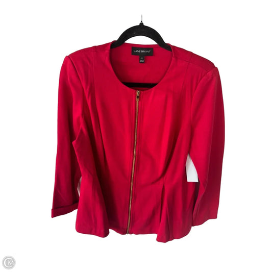 Blazer By Lane Bryant In Red, Size: L