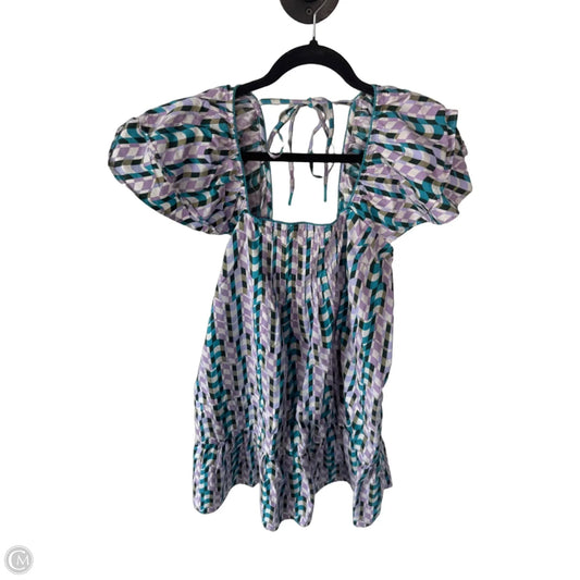 Dress Casual Short By Anthropologie In Purple & White, Size: S