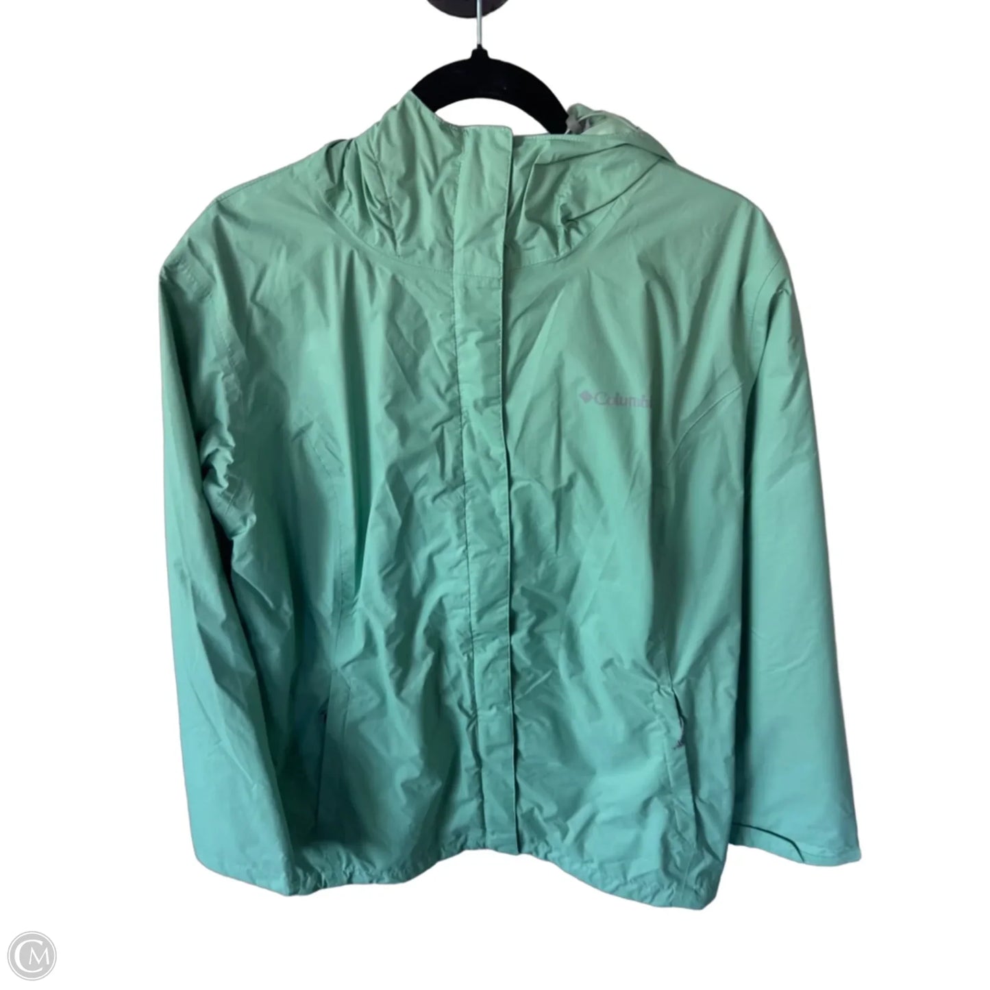 Coat Raincoat By Columbia In Green, Size: 1x