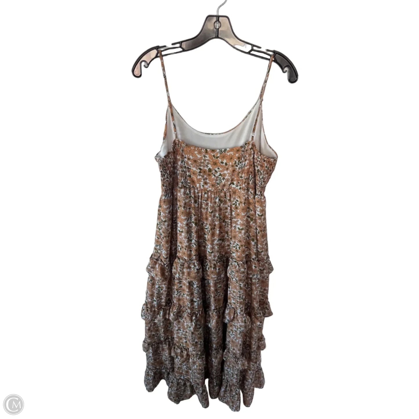 Dress Casual Maxi By Altard State In Tan & White, Size: L