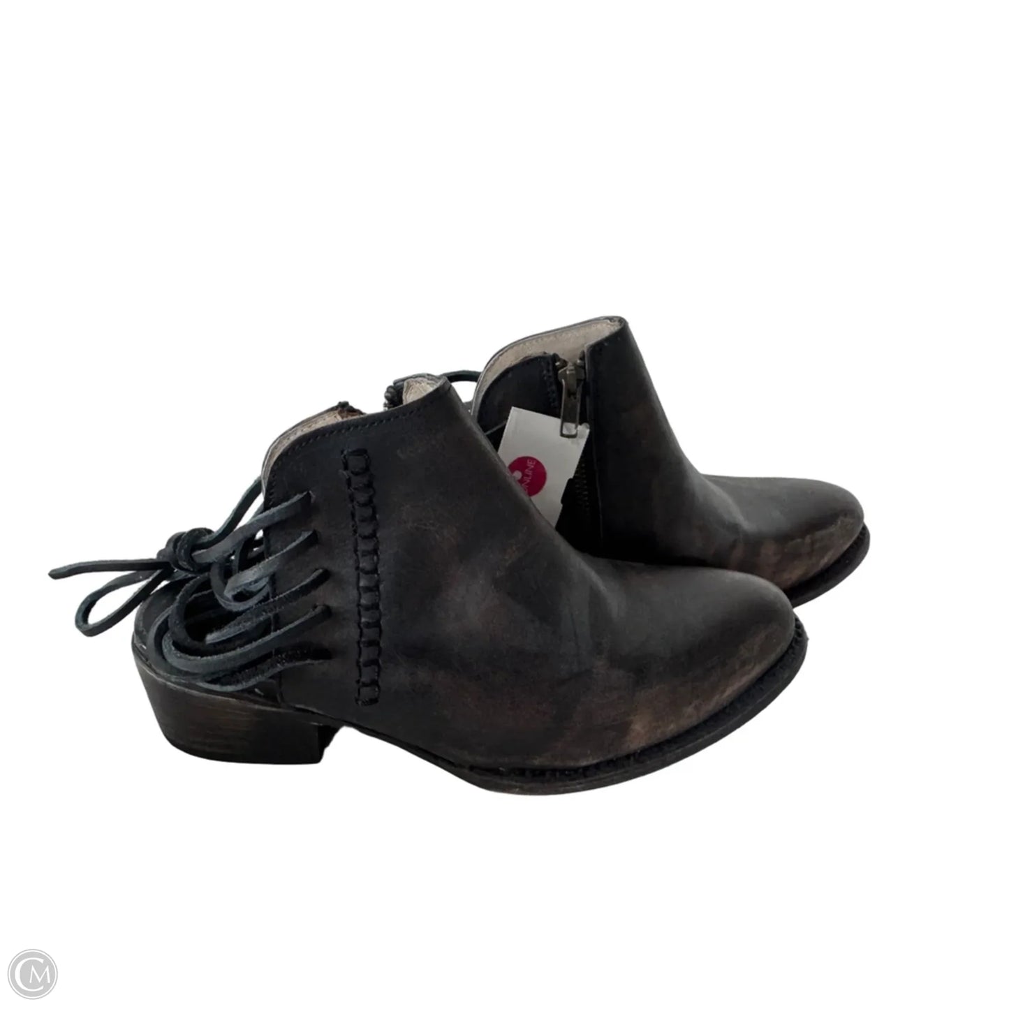 Boots Ankle Heels By Freebird In Brown, Size: 10