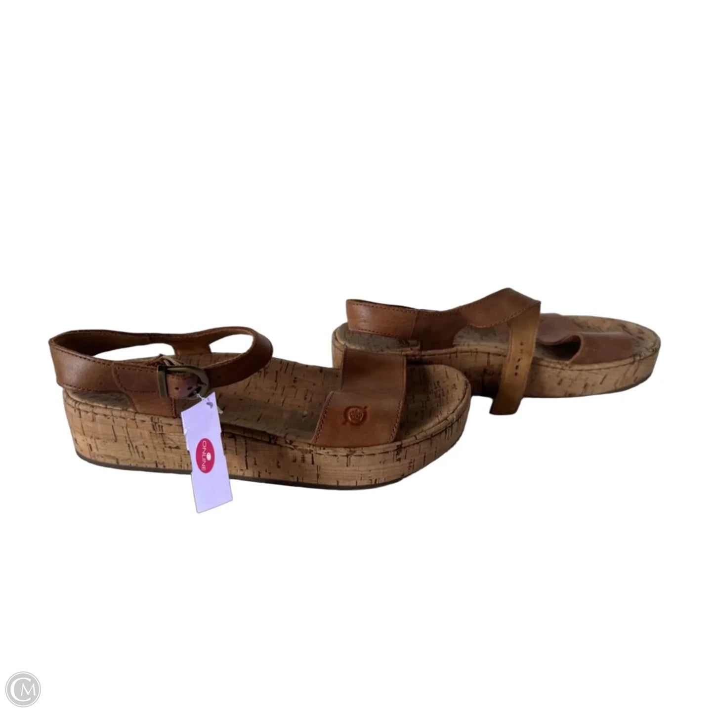Sandals Flats By Born In Tan, Size: 8