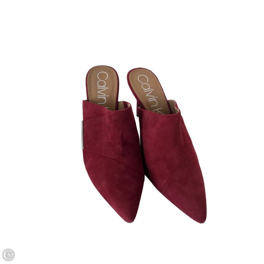 Shoes Heels Stiletto By Calvin Klein In Red, Size: 9.5