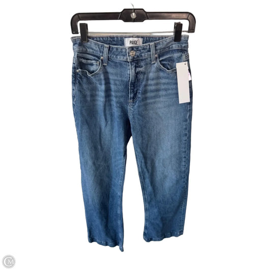 Jeans Wide Leg By Paige In Blue Denim, Size: 2