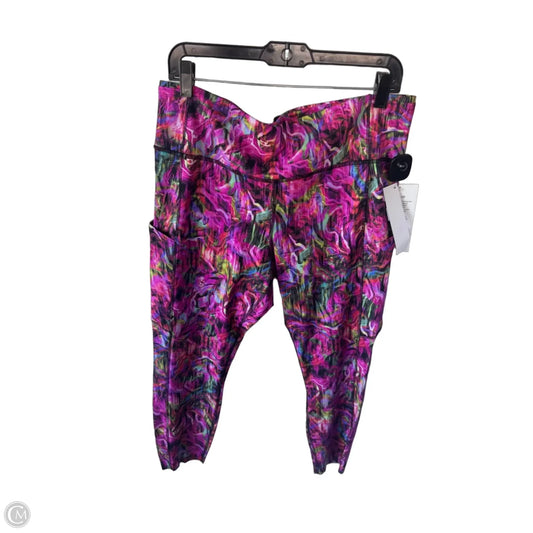 Athletic Leggings By Lululemon In Pink & Purple, Size: 16