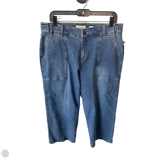 Jeans Straight By Coldwater Creek In Blue Denim, Size: 14p