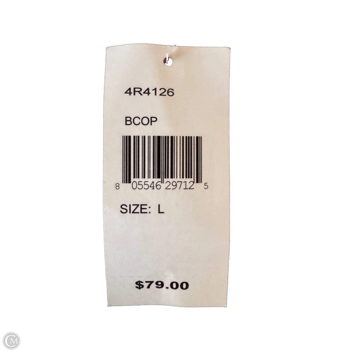 Top Long Sleeve By Hanky Panky In Black & Gold, Size: L