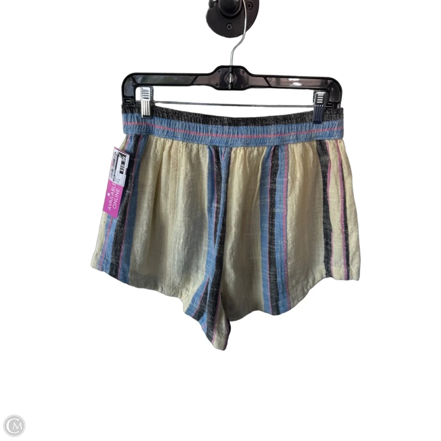Shorts By Free People In Blue & Yellow, Size: 8
