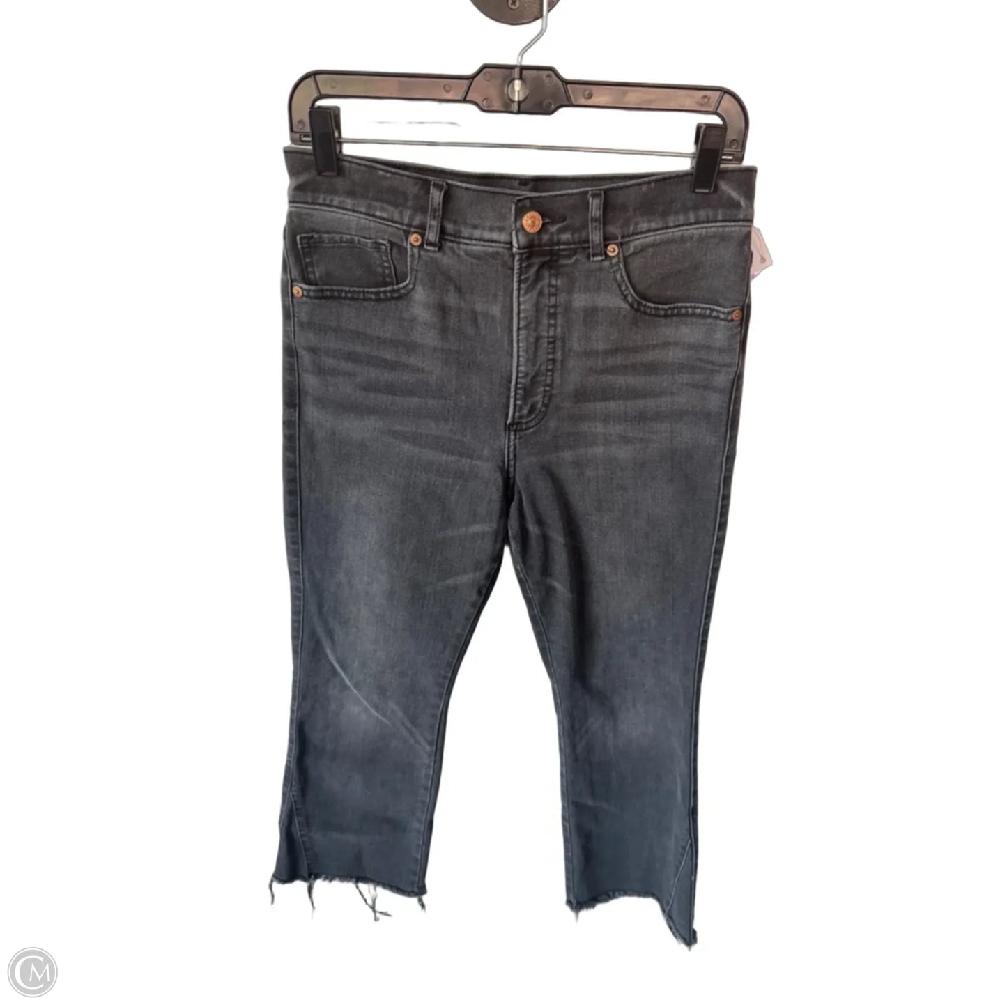Jeans Straight By Express In Grey Denim, Size: 6