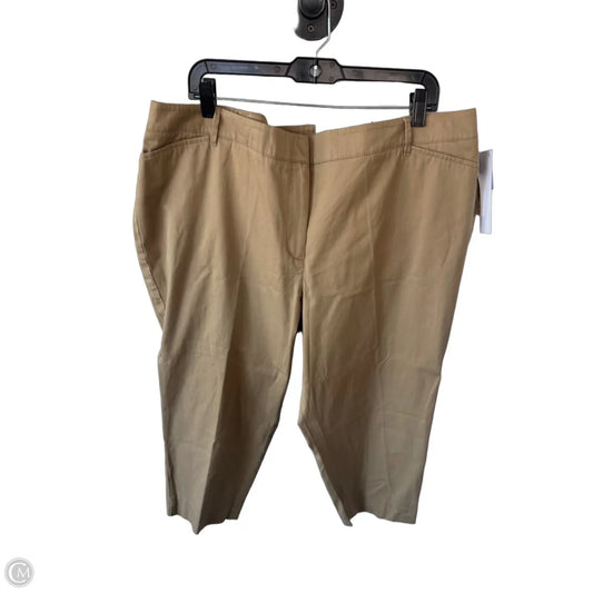 Pants Cropped By Talbots In Tan, Size: 20