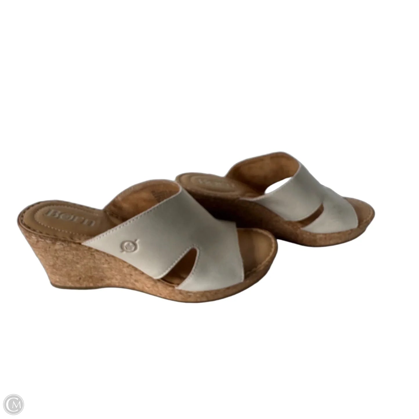 Sandals Heels Wedge By Born In Tan, Size: 8
