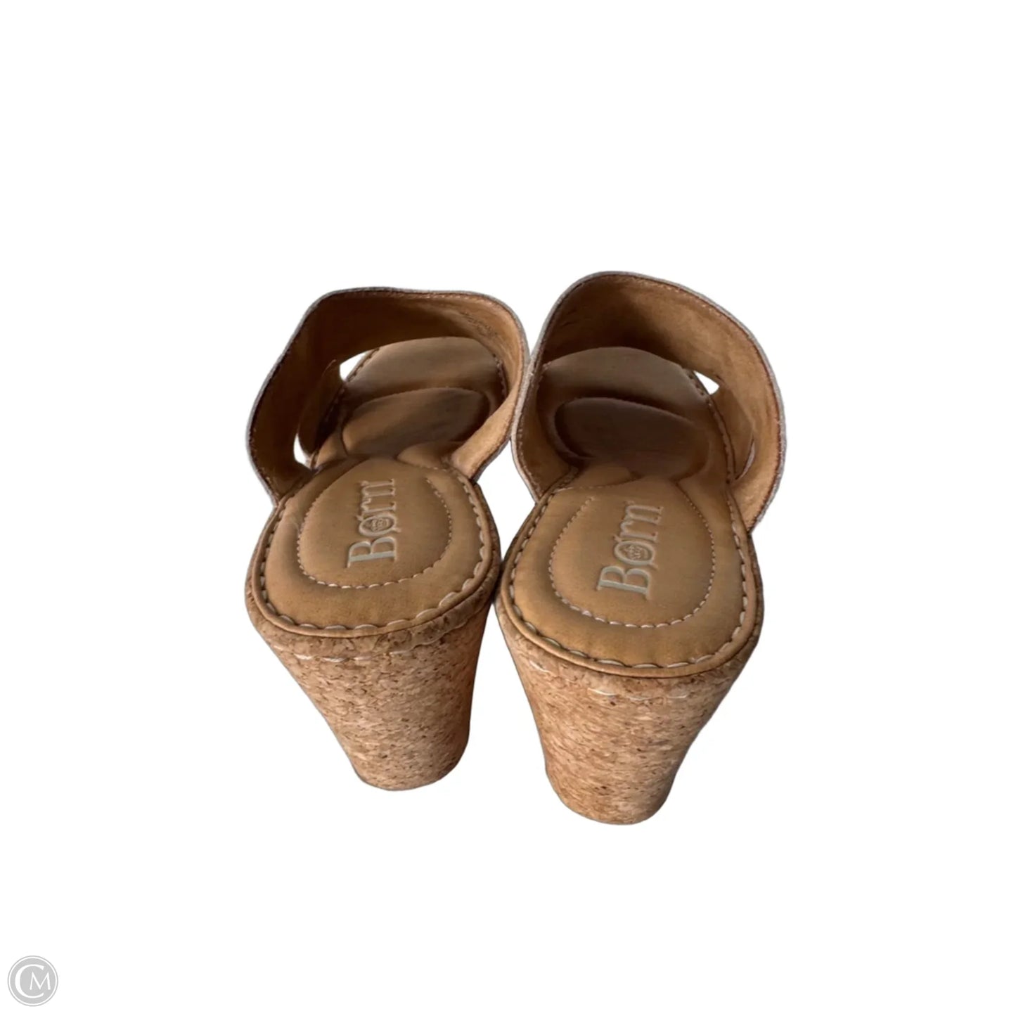 Sandals Heels Wedge By Born In Tan, Size: 8