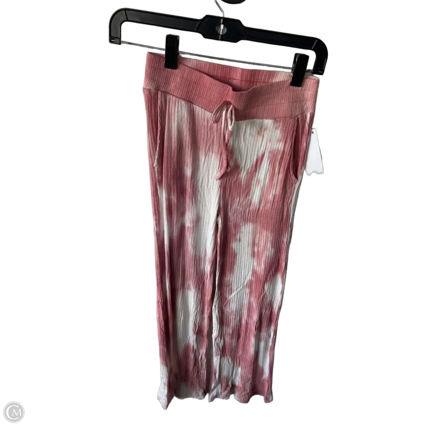 Pants Set 2pc By Beach Riot In Pink & White, Size: S