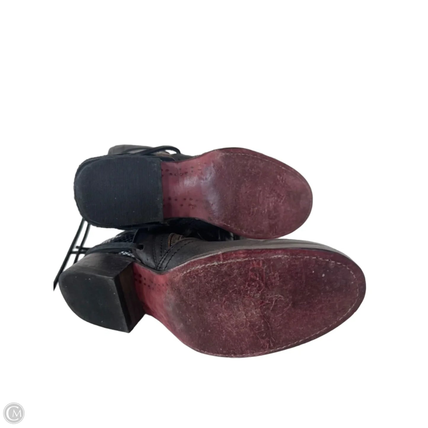 Boots Knee Flats By Freebird In Black & Brown, Size: 8