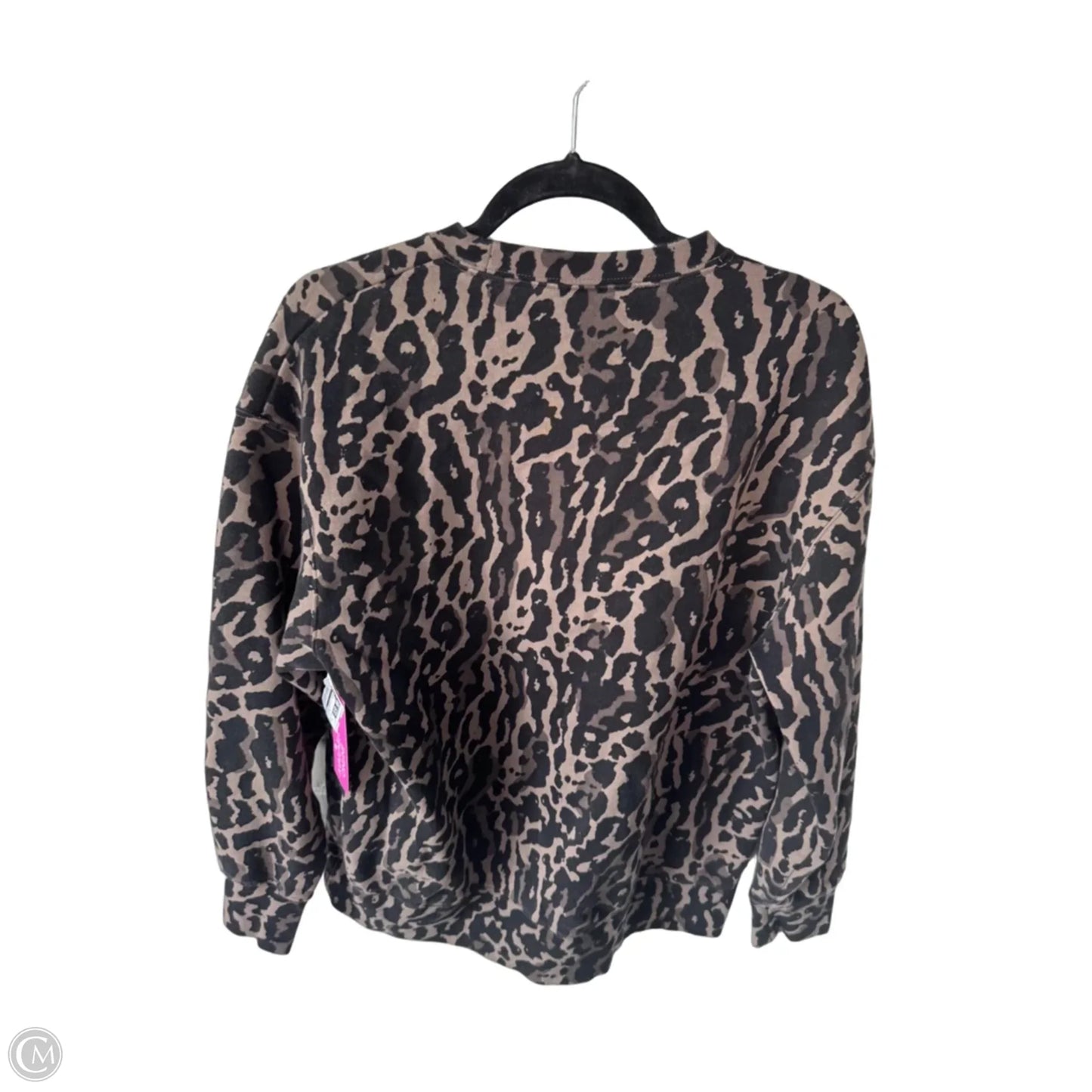 Athletic Sweatshirt Crewneck By Nike In Animal Print, Size: Xs