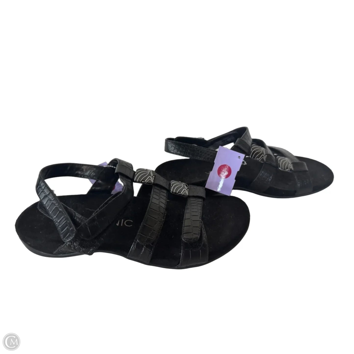 Sandals Flats By Vionic In Black, Size: 9