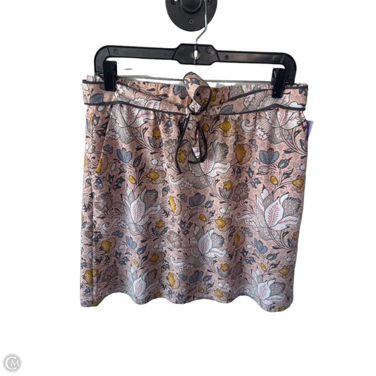 Skirt Mini & Short By Loft In Pink & White, Size: M