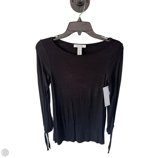 Top Long Sleeve By White House Black Market In Black, Size: Xxs
