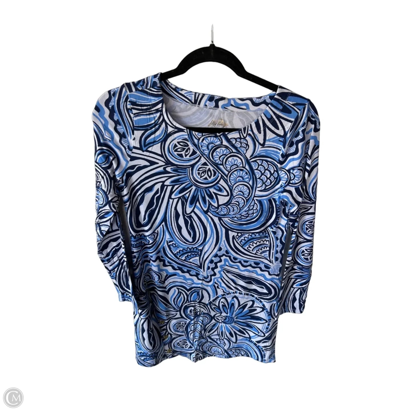 Dress Designer By Lilly Pulitzer In Blue & White, Size: S