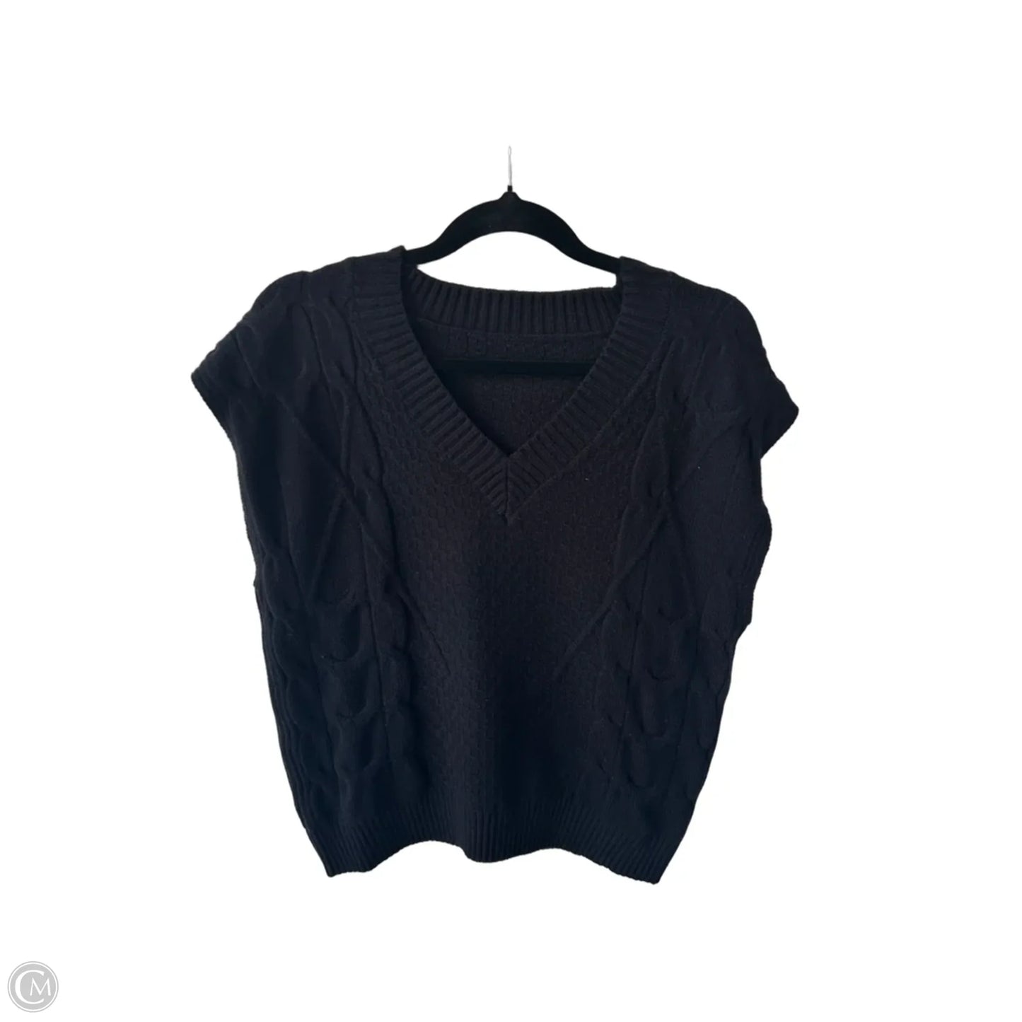 Vest Sweater By Cme In Black, Size: L