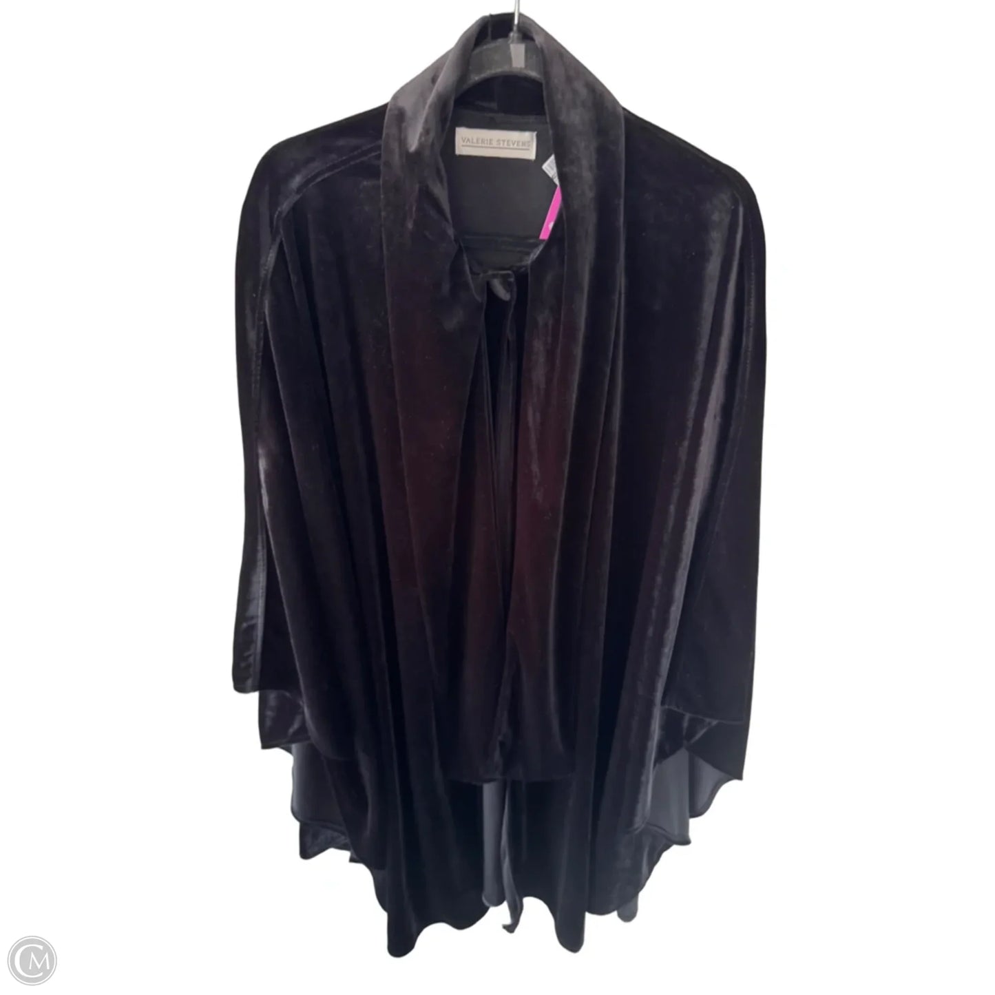 Poncho By Valerie Stevens In Black, Size: Osfm