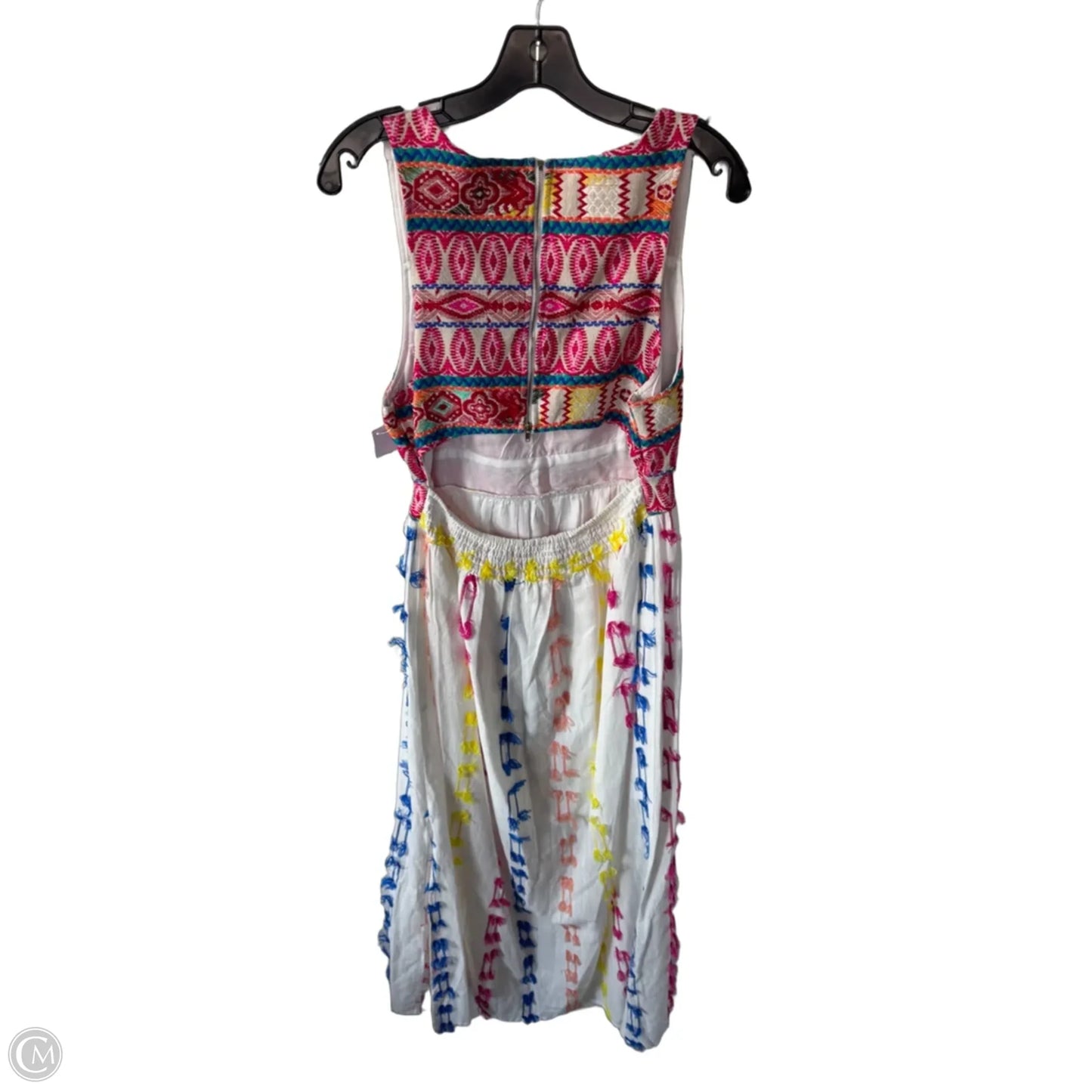 Dress Casual Maxi By En Creme In Red & White, Size: L