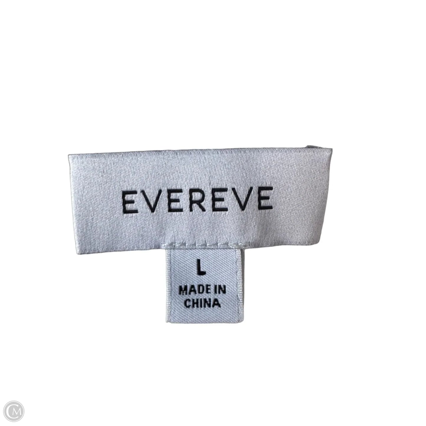 Top Long Sleeve By Evereve In Green & Tan, Size: L