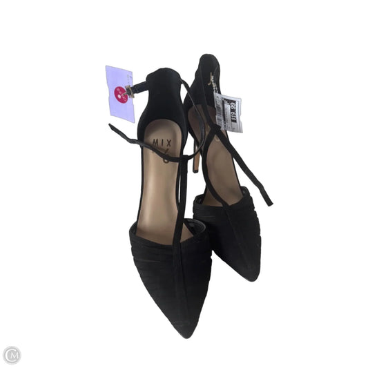 Sandals Heels Stiletto By Mix No 6 In Black, Size: 6