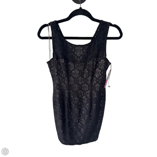 Dress Party Short By Maggy London In Black & Tan, Size: S