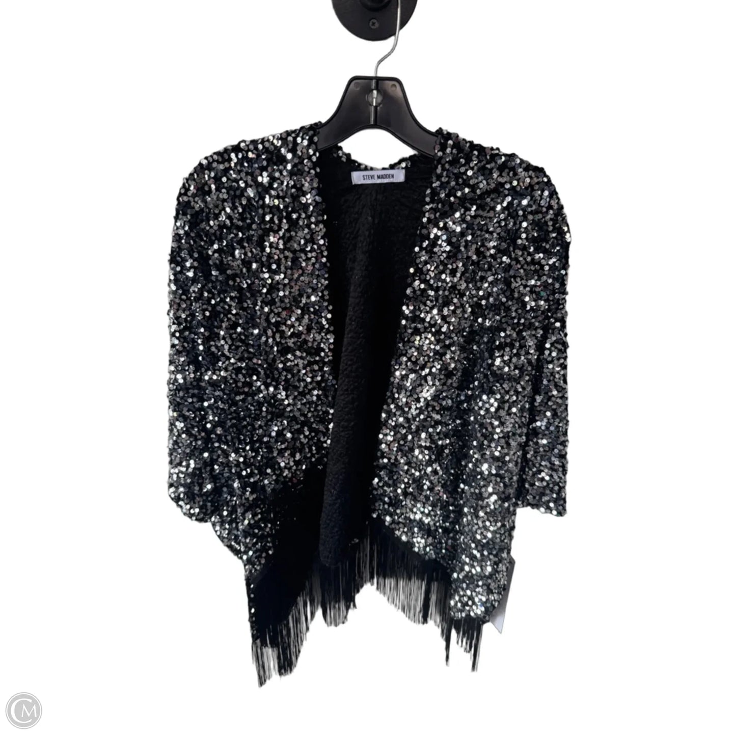 Kimono By Steve Madden In Black & Silver, Size: Osfm