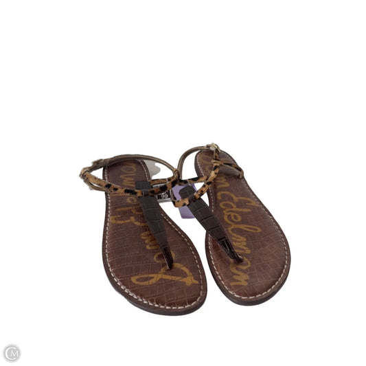 Sandals Flats By Sam Edelman In Brown, Size: 8