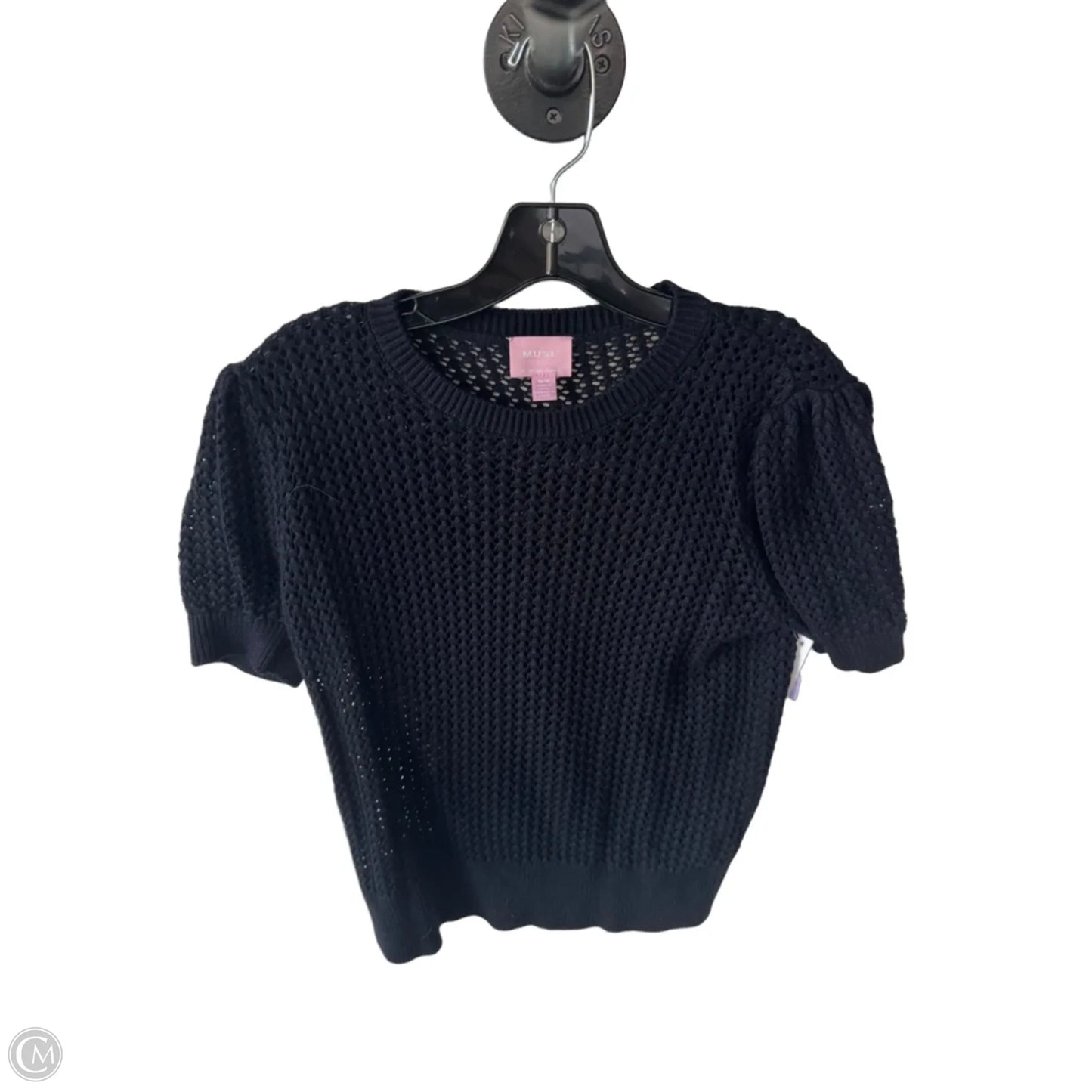 Sweater Short Sleeve By Muse In Navy, Size: M