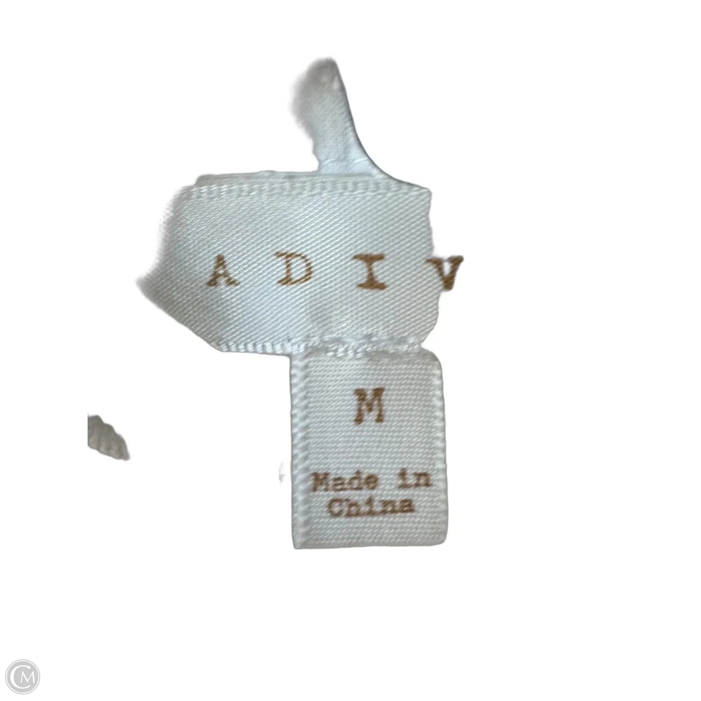 Top 3/4 Sleeve By Adiva In White, Size: M